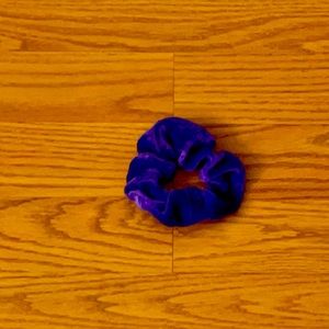 Purple scrunchie